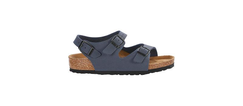 Birkenstock Roma Birkibuc Narrow Sandaler Børn Mørkeblå | DK 114EBC